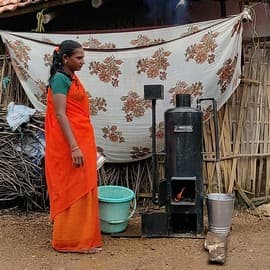 Heater of Hope: Offered by the Wildlife Conservation Trust (WCT) at a 75 per cent subsidy, the heater, locally known as bumbb, consumes just one-third of the firewood than a traditional stove to heat the same quantity of water, and is at least four times faster too.