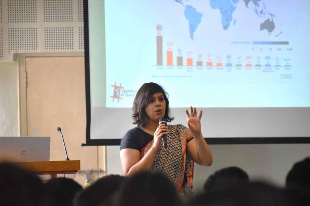 WCT conducted an awareness session under its #TrappedInTrade campaign for the law students of Christ University's Law College, Bengaluru, on October 21st, 2022, in collaboration with the Environmental Law Committee at Christ University. During the session, Mridula Vijairagahvan, Environmental Lawyer with WCT, introduced the students to the magnitude of the trade in exotic wild animals within India