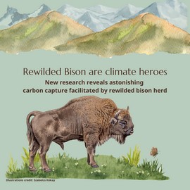 Rewilded Bison are climate heroes