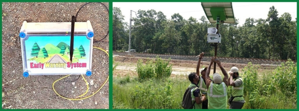 Early warning systems being tested on railway line. ©WCT